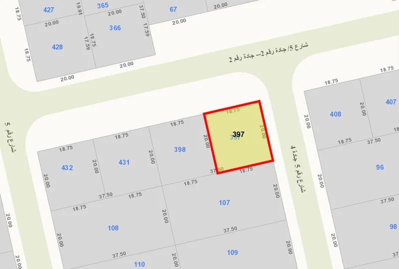 للبيع ارض فضاء في مشرف ق 6