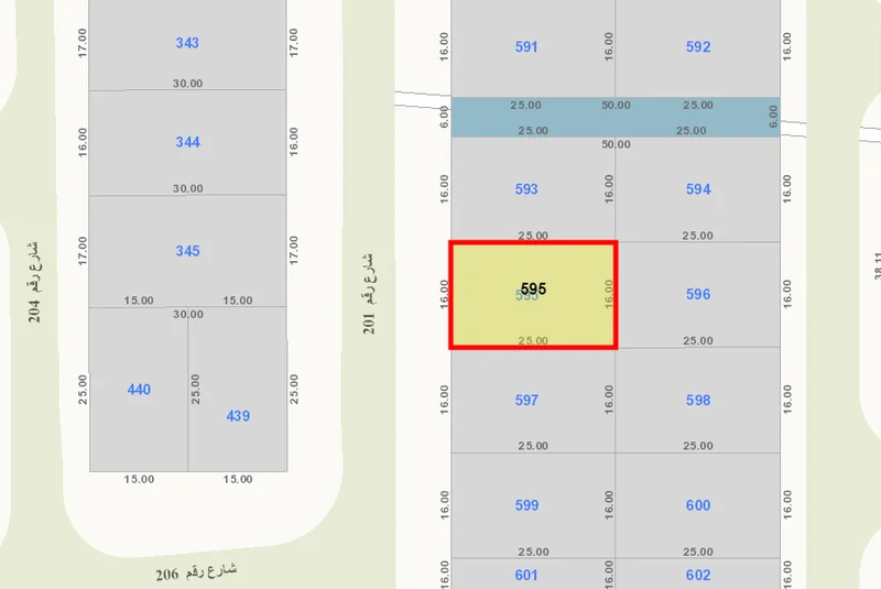 للبيع ارض في الزهراء ق2