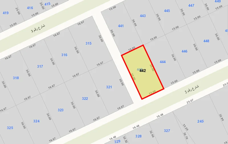 للبيع ارض في الجابرية ق١٢