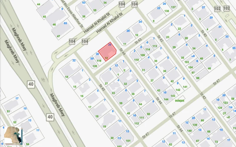 للبيع أرض في القادسية ق٤