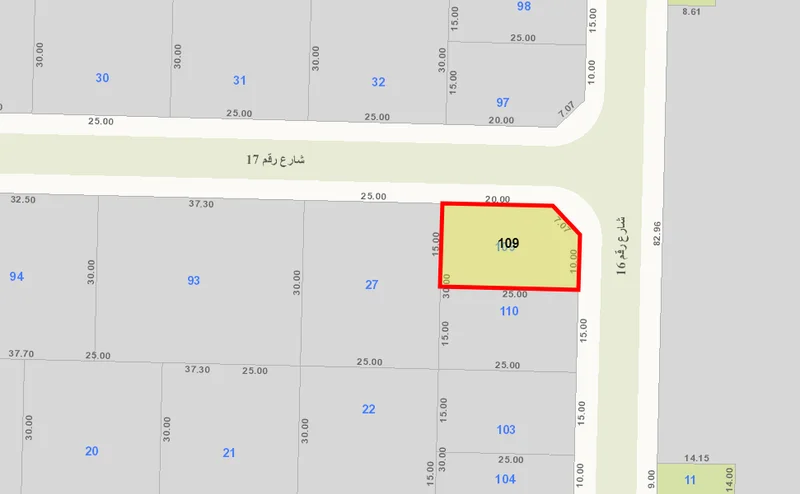 للبيع ارض في الدعيه