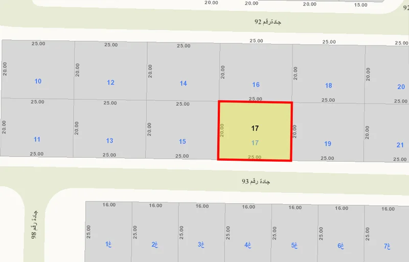 للبيع أرض في الفيحاء ق٩