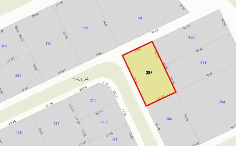 للبيع ارض في الجابريه ق12