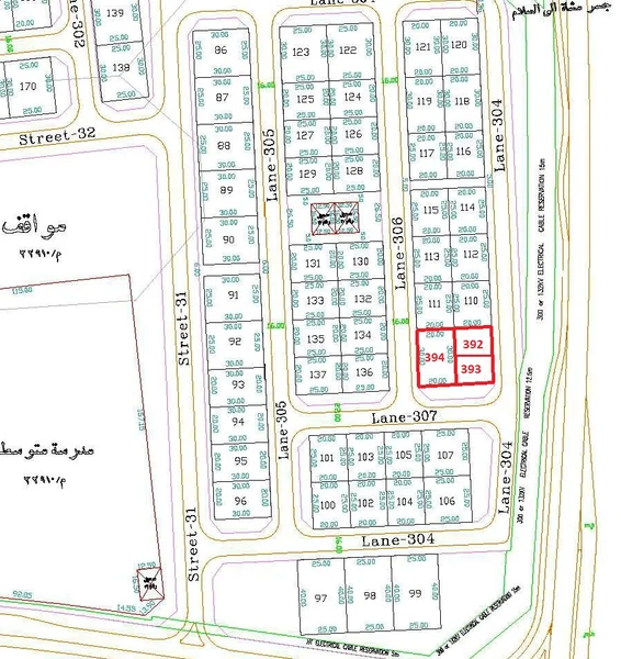 للببع ثلاث  اراضي في الصديق ق٣
