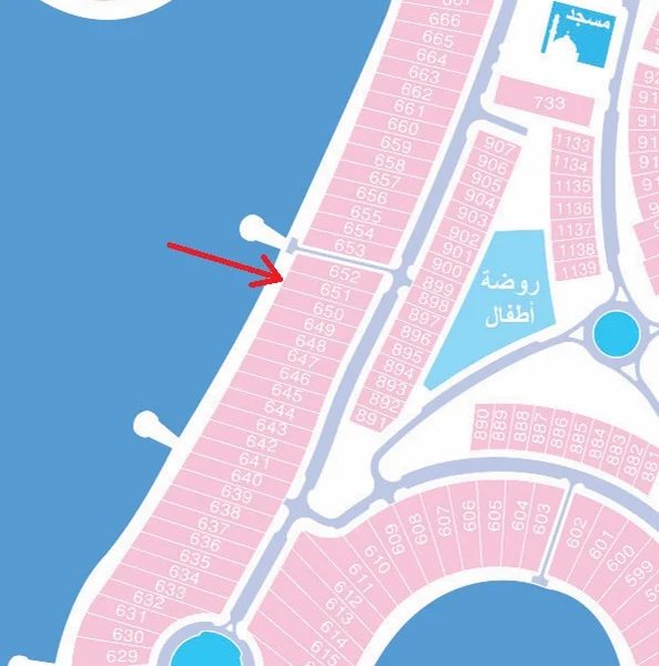 للبيع ارض في صباح الاحمد البحريه المرحله الاولى - صورة 3