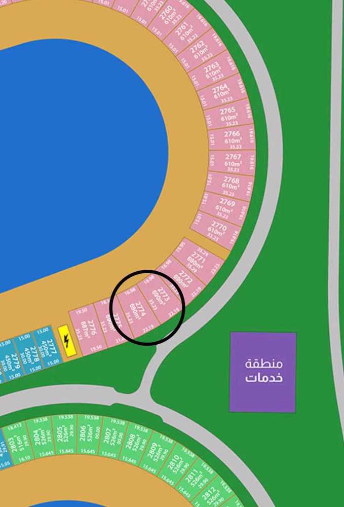 للبيع أرضين في مدينة صباح الأحمد البحرية / الخامسة