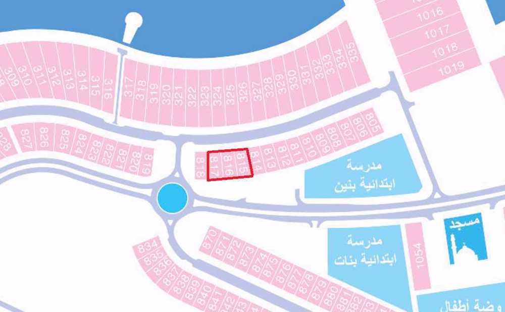 للبيع اراضي صف ثاني في المرحله الثانيه